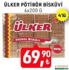 ÜLKER PETİBÖR BİSKÜVİ 800 G fiyat ve kampanya bilgisi